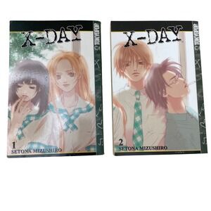 X-Day Manga Vol 1-2 Complete Series Setona Mizushiro Tokyopop English Drama